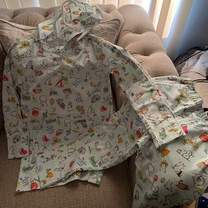 Figs Kids Winter Snowman Pijama Uniform